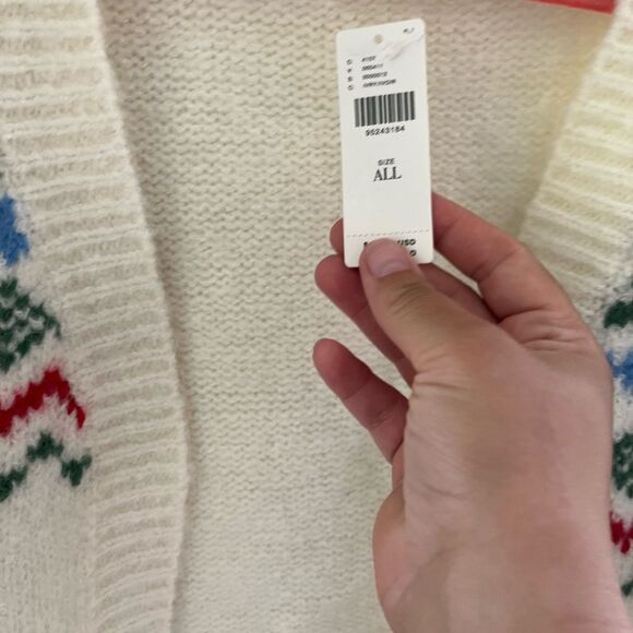 Anthropologie FRNCH Fair Isle Cardigan Sweater NWT - Picture 7 of 10